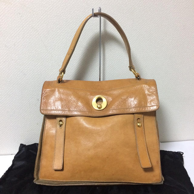 Borsa a tracolla due borse Yves Saint Laurent M borsa a mano pelle cammello marrone usata