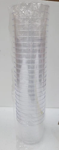 Delta Airlines Hard Clear Plastic Disposable Drinking Cups 25 count 044208197 - product listing photo