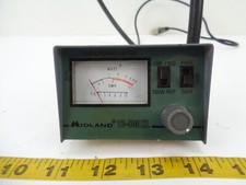 Vintage Midland SWR  Power Meter with Cables 23-500 XL RTX 10W FWD 100W REF