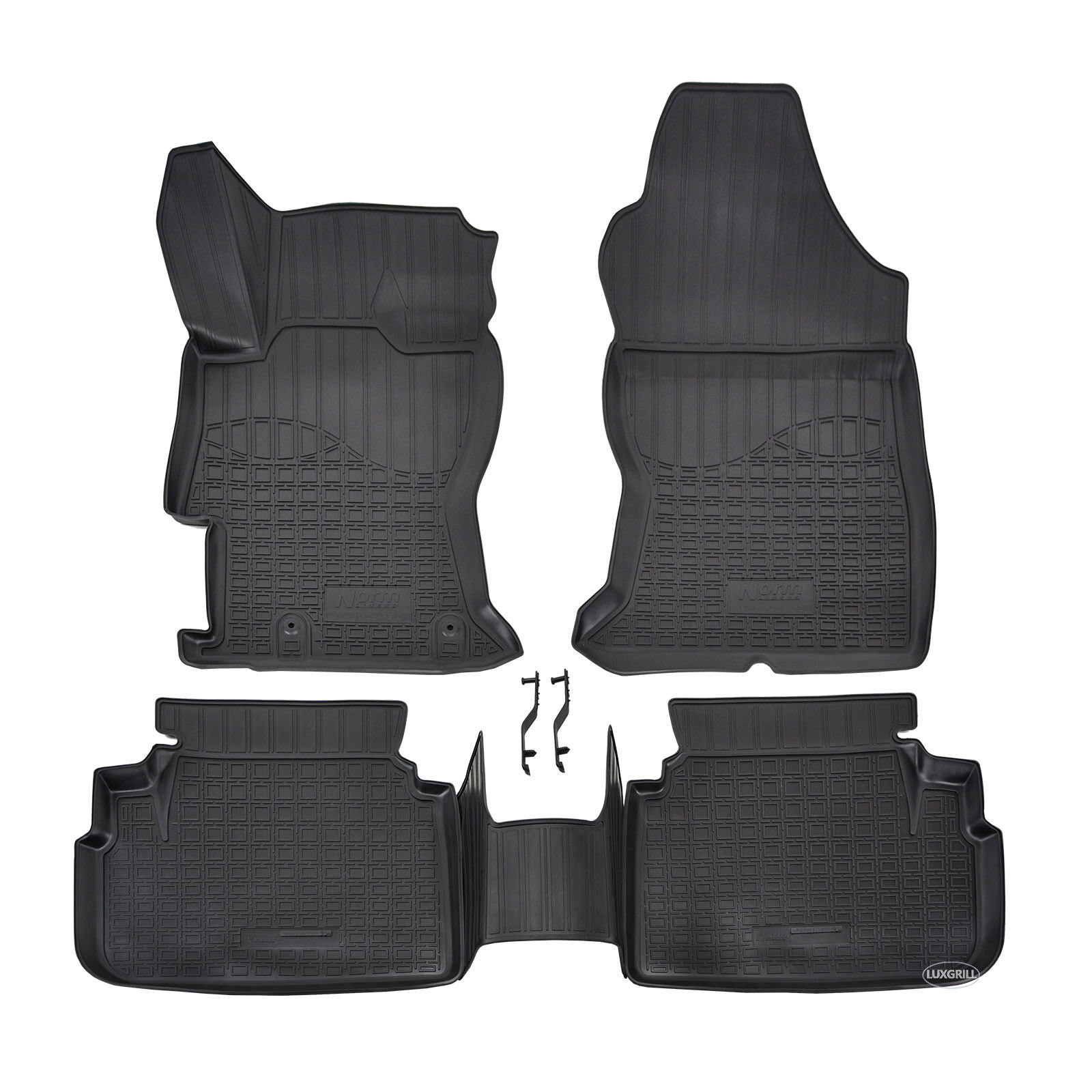 Tapis de sol caoutchouc 3D noir sur mesure pour Subaru XV dès 2017