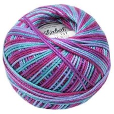 Lizbeth Egyptian Cotton Crochet Thread Size 3 Color 137 Berry Burst