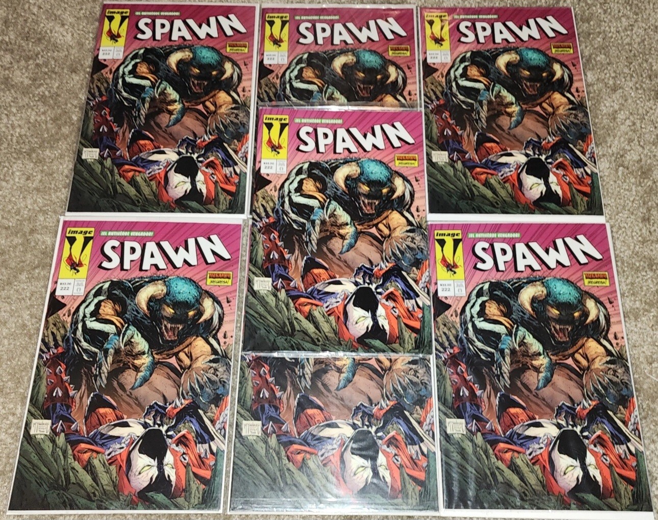 1 Spawn 222 NM MX Todd McFarlane Variant Low Print Book Spider-man 316 ...