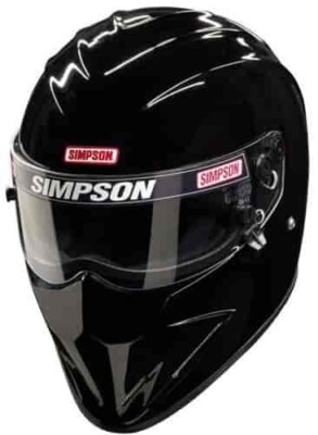 Simpson Racing DiamondBack Motorcycle/Race Helmet Black- 7 3/8