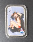 Sexy Pin Up Girls 1 Oz .999 Silver Limited Mint Earl Moran Style Color Art Bar