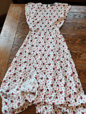 REFORMATION Gavin Dress in Ambrosia Floral Cutout Back Slit sz 0