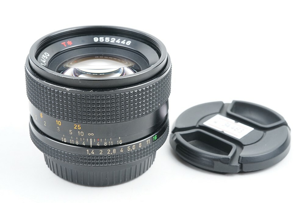 【S2028】 CONTAX Planar 50 1.4 T* MMJ Contax Carl Zeiss Planar T* 50mm f/1.4 MMJ Lens CY Mount