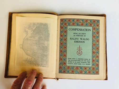 1903-1904 Roycrofter's Publication of Ralph Waldo Emerson Essay on Compensation - Picture 2 of 18