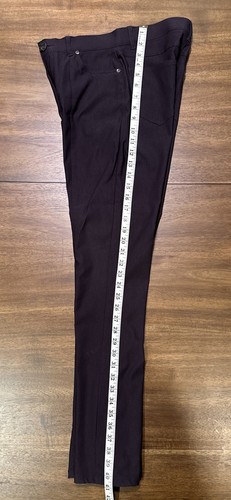 Simon Chang Denim Women’s Purple Microtwill Stretch Pants Size 4 NWOT - Picture 7 of 10