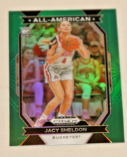 JACY SHELDON RC 2024 PRIZM DRAFT PICKS GREEN PRIZM A/A #16 DALLAS WINGS