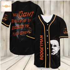 Halloween Michael Myers 3D Baseball Jersey Shirt HALLOWEEN GIFT CHRISTMAS GIFT