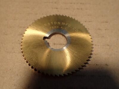 Thurston 2-1/4'' x .120'' x 5/8'' Arbor 60T TiN Coated HSS Plain Metal Slitting Saw