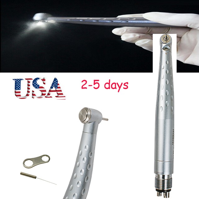 professional fast High Speed LED light dental Handpiece Standard Push 4
