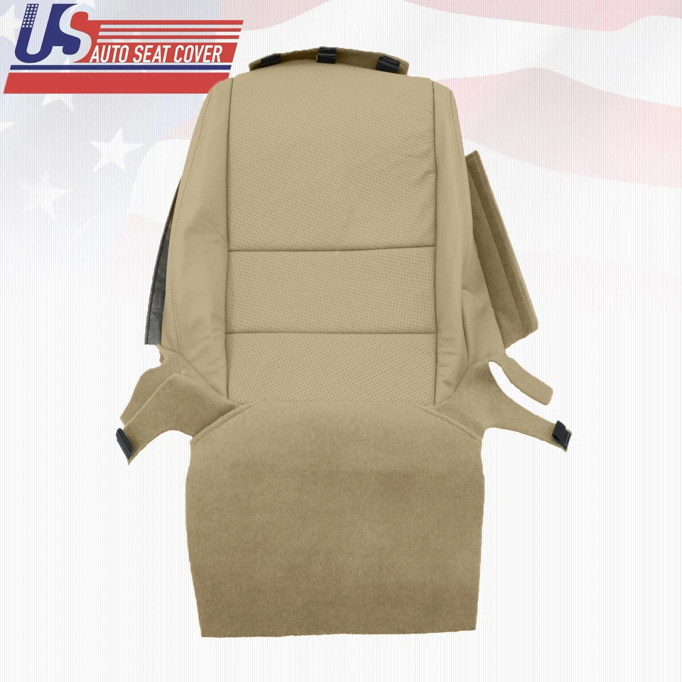 Cubierta de asiento de repuesto para parte inferior del conductor Acura TL 2005-08 cuero perforado bronceado Foto 4 de 4