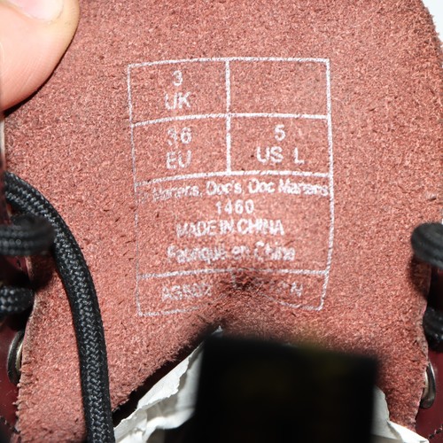 Dr.MARTENS 1460 Gebraucht EU-Nummer 36 UK 3 US L 5 (Cod.CS2210) Leder Bordeaux - Bild 7 von 7