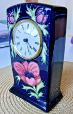 Moorcroft Anemone Clock