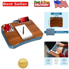 Designer Lap Desk with Phone Holder - Stylish Arrow Stripes, Fits 15.6" Laptops