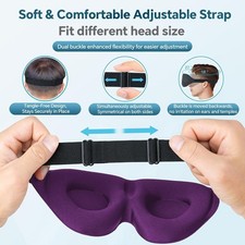 3D Sleep Mask for Side Sleeper Light Blocking...