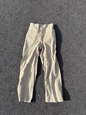 Vtg 1940s 50s Military Khaki Chino Trousers Measure 27x29