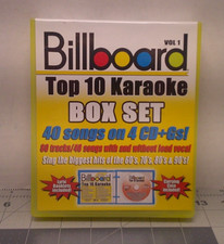 Billboard Top 10 Karaoke Box Set Vol 1 4 CD Gs 40 Songs From 60s 70s 80s 90s