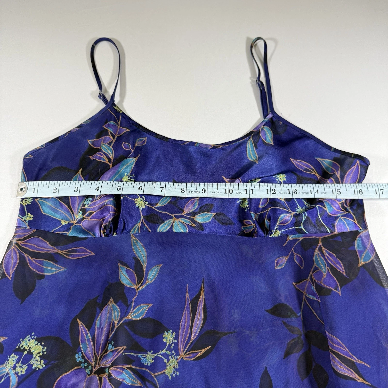 UNDERCOVER Vintage anni 90 Secret Treasures Floreale Fata Mini Babydoll Vestito Slip Viola Wms M