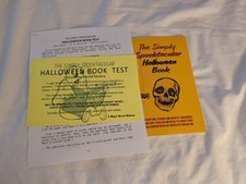 Simply Spooktacular Book Test Halloween themed mental magic by Hummer-Gardner 