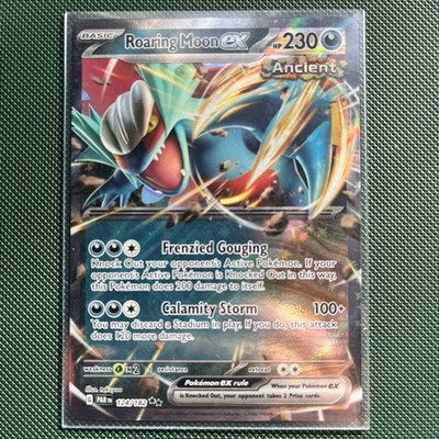 Roaring Moon ex 124/182 Double Rare Holo Near Mint Condition Paradox Rift