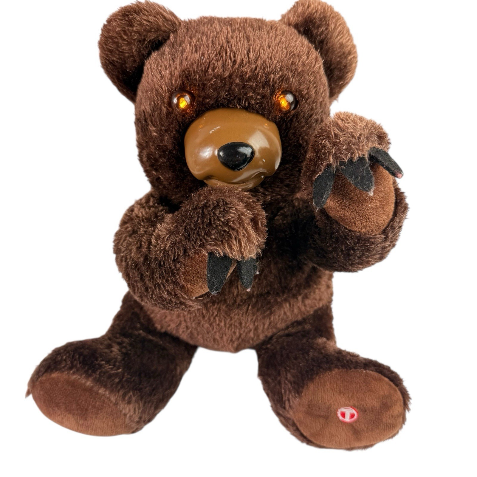 Peek-A-Boo Animated Scary Bear Halloween Sounds Sings Plush Horror Tekky Toys