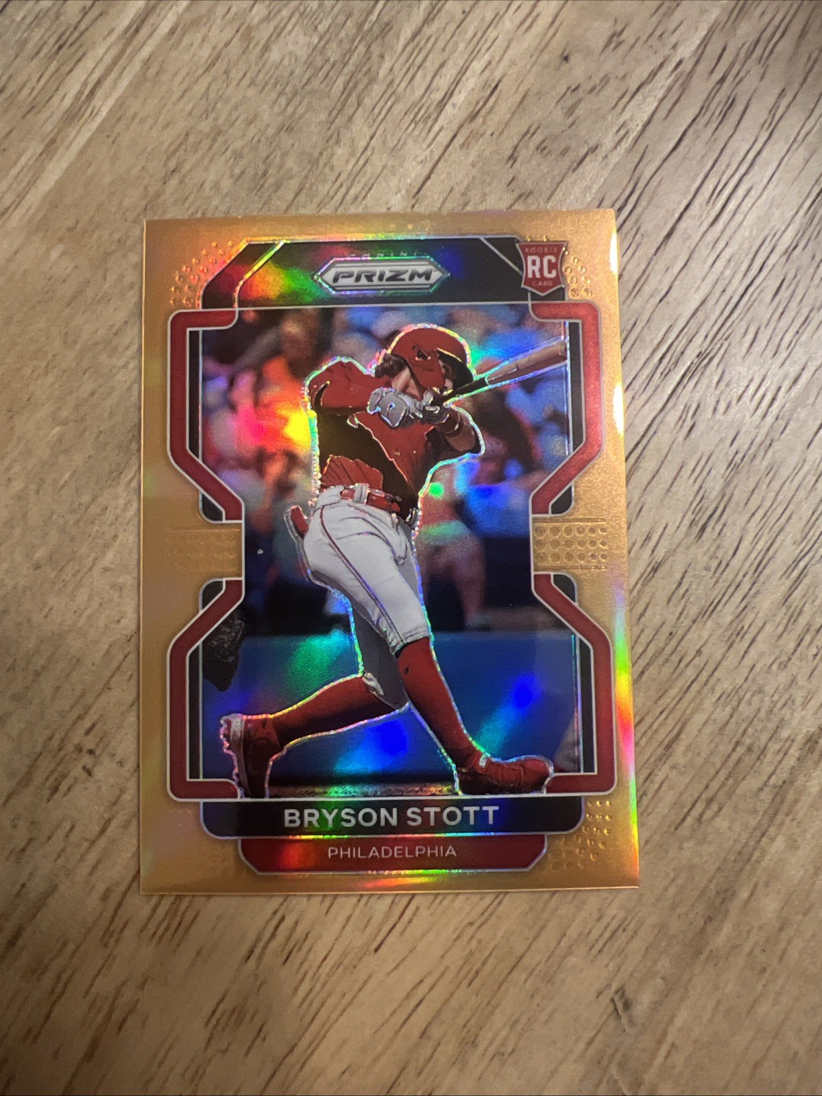 Bryson Stott 2022 Panini Prizm Rookie Orange Prizm /100 Philadelphia Phillies