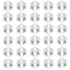 Clothes Hanger Marker 3XL Size Tag Fit 0.24 Inch Square 100 Pcs