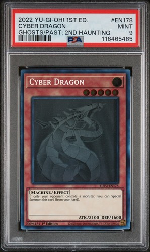 Yugioh Cyber Drache GFP2-DE178 Ghost Rare 1st Edition PSA 9 Mint