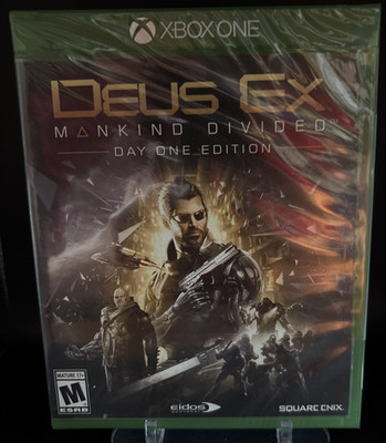 Deus Ex Mankind Divided Day One Edition (Xbox One, 2016) New Factory Sealed