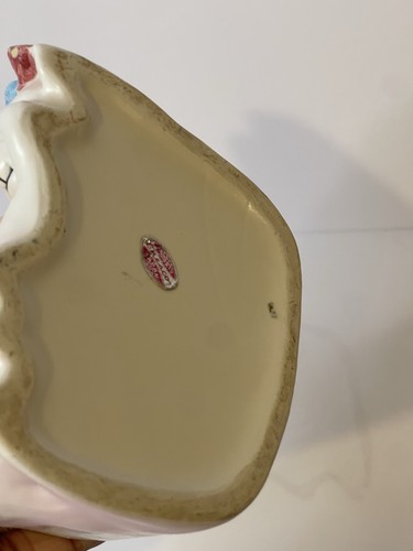 COPERTA VINTAGE METÀ SECOLO 50 ENESCO BAMBINO ASILO CERAMICA TESTA VASO FIORIERA GIAPPONE - Foto 7 di 7