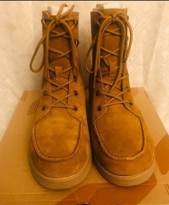 UGG/KOOLABURRA NESTON SUEDE BOOTS CAMEL MEN S SZ 13 BNIB $225