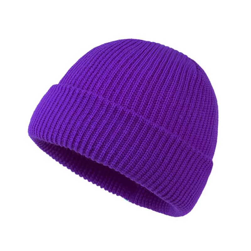 Knitted Hat for Men & Women Caps Wool Fashion Simple Warm Skullies Beanies Solid