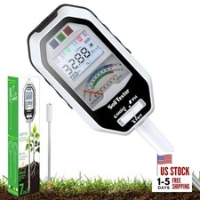Soil Moisture Meter, 7-in-1 Soil PH Tester/Soil Moisture/Fertility with White