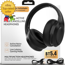 Active Noise Cancelling Headphones Bluetooth High-Resolution Water Resistant