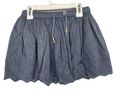 Cat And Jack Girls Black Jersey Skirt Skirt W/ Shorts Size 7/8 YG-15 