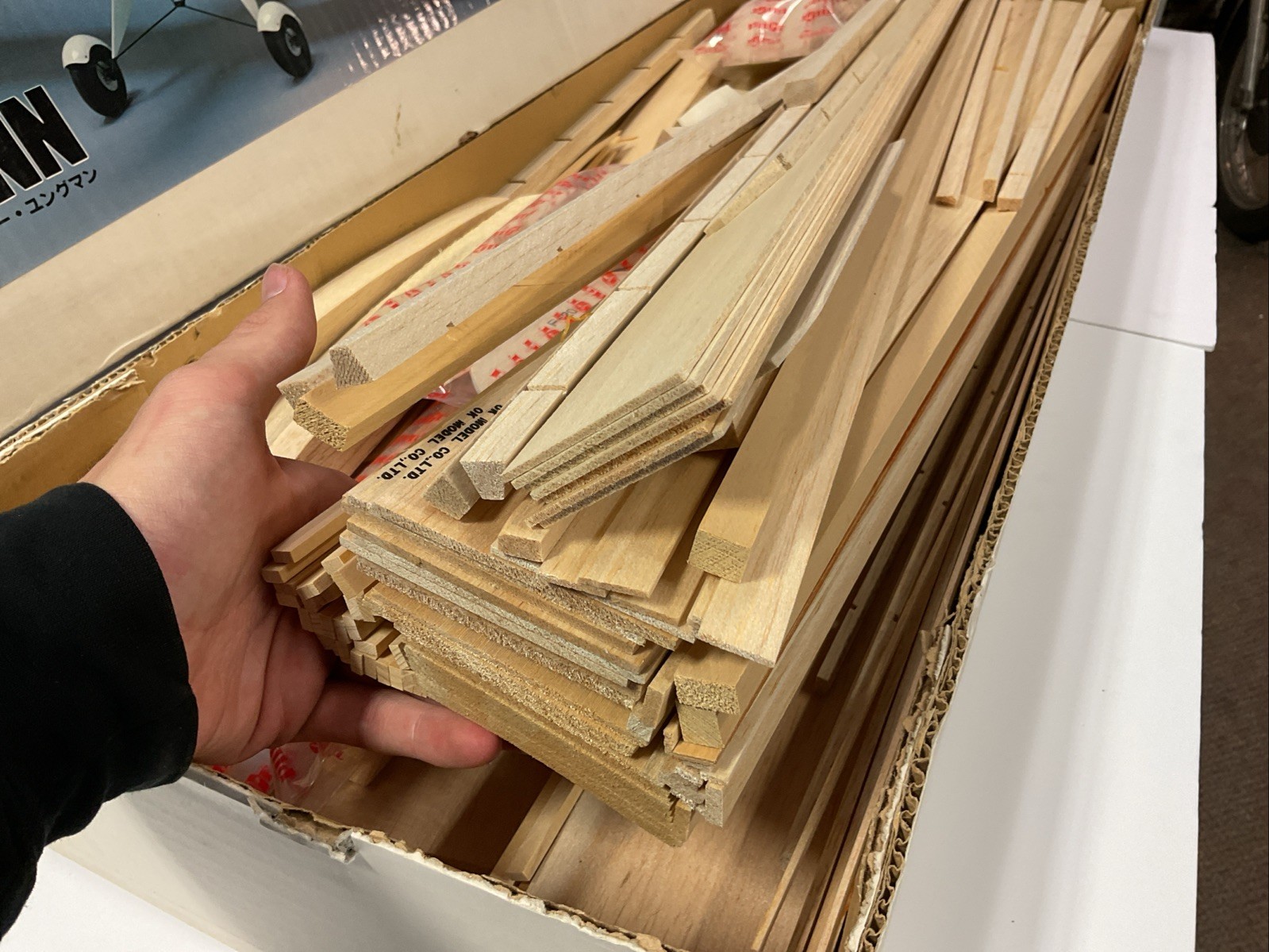 VINTAGE NIB OK PILOT GIANT SCALE BUCKER JUNGMANN R/C BALSA AIRPLANE KIT FOR 20CC