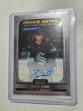 2021-22 O-Pee-Chee Platinum - Rookie Autographs Kole Lind #R-KL (AU, RC)