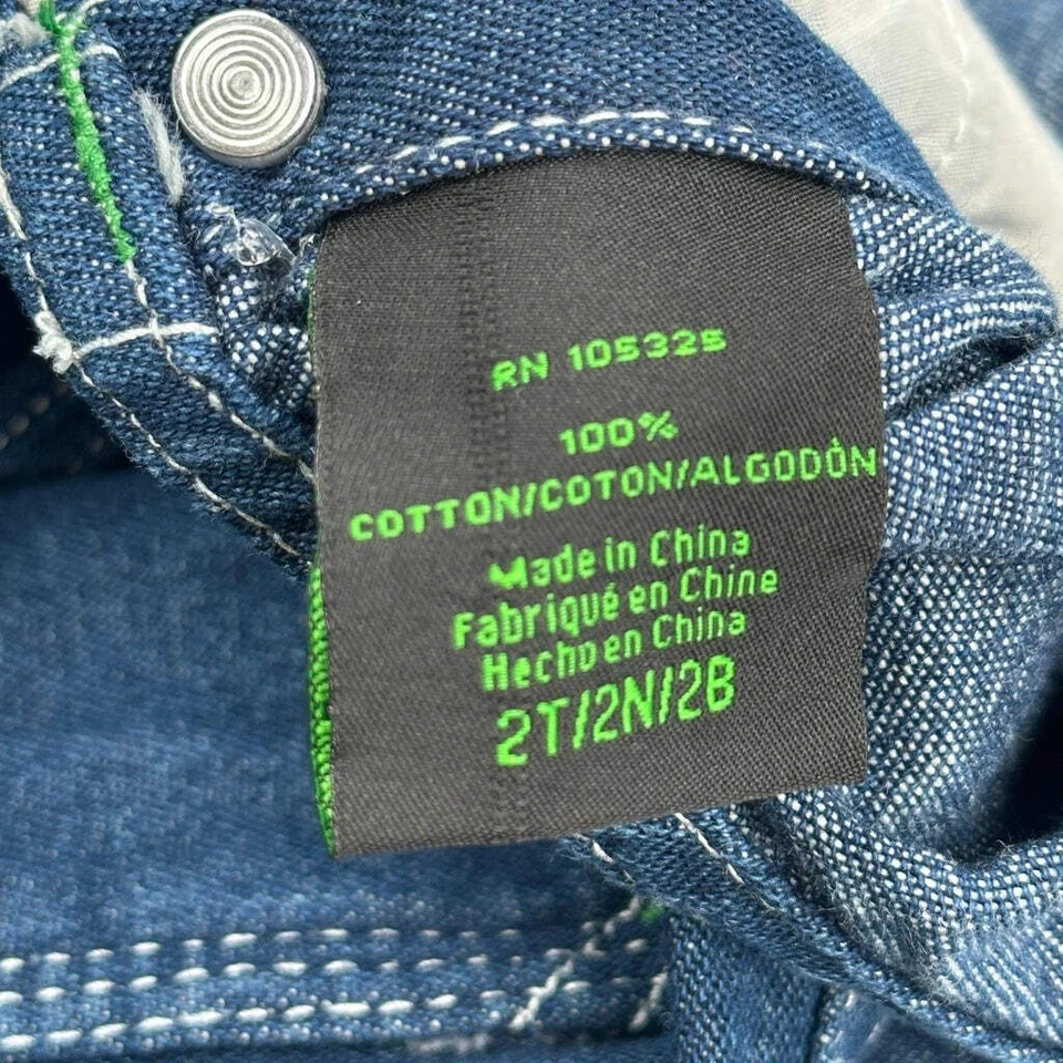 Mono John Deere de 2 años - 2XS algodón azul Foto 3 de 4