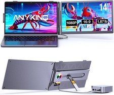 Laptop Screen Extender, 14 FHD 1080P Portable Monitor for Laptop 13" 17.3