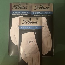 Titleist Perma Soft Gloves Qty: 3 Gloves Size: Cadet-Large/Brand New-Free Ship