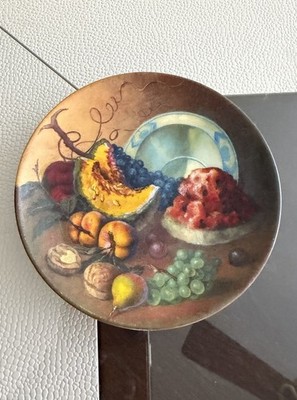 T. Limoges Porcelain Fruit Decorative Plate