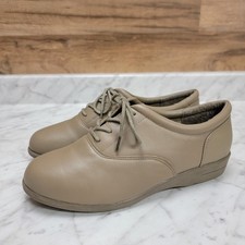 Dr Scholls Advanced Comfort Womens shoes sz 8M Tan Lace Up Double Air Pillow