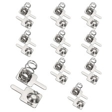 10Pcs Battery Spring Contact 9.5 x 9mm Positive Negative Unipolar, Two Way