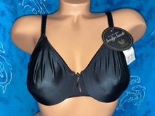 NWT Vintage Wacoal 85182 Black BodySuede Smooth Cup Underwire T Shirt Bra 36B