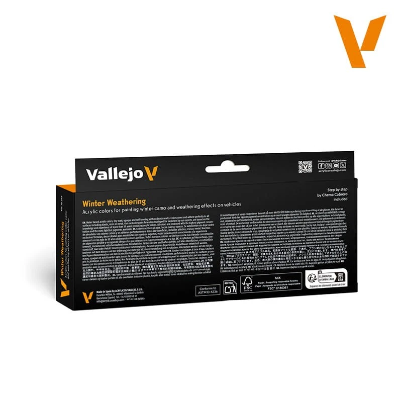 VALLEJO 70263 WINTER WEATHERING (8 paints) [PAINT SET] - Bild 2 von 3
