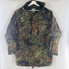 VTG German Army Bundeswehr Combat Parka Jacket Flecktarn Hooded Sz Gr. 7 US M
