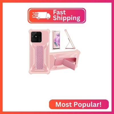 Aroepurt Case for Realme Narzo 50A Phone Case Stand Cover [with Tempered Glass S