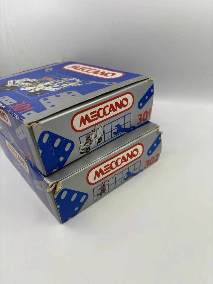 Lote de juguetes de construcción Meccano vintage camión y helicóptero hecho en Francia 1991 Foto 2 de 4